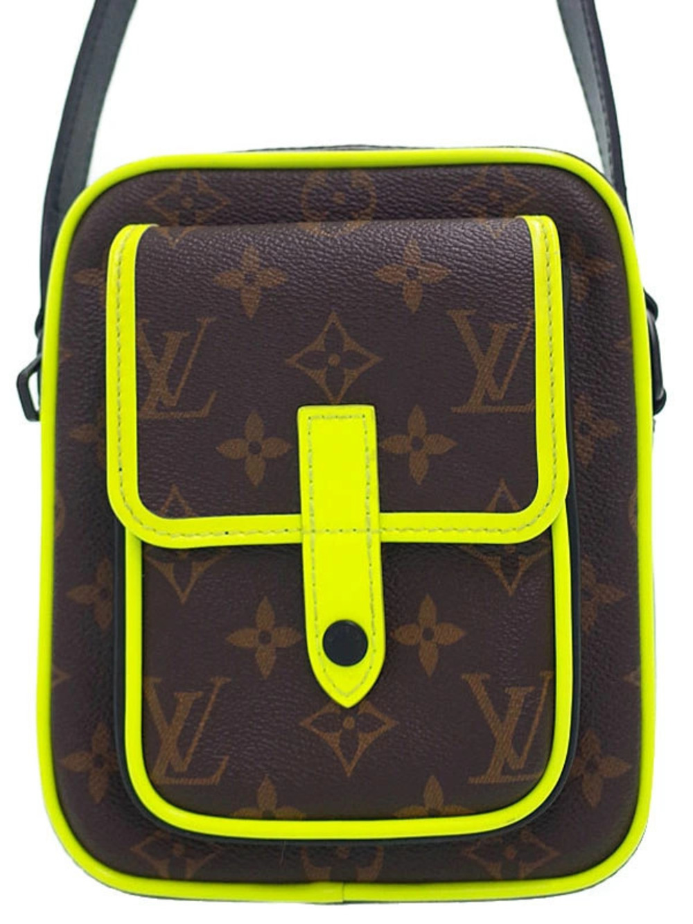 Louis Vuitton Monogram Macassar Brown Christopher Wearable Wallet Shoulder Bag